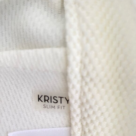 Kasper Kristy Slim Fit Pants Women’s 8 Ivory Textured Dress Career Work - Picture 11 of 14